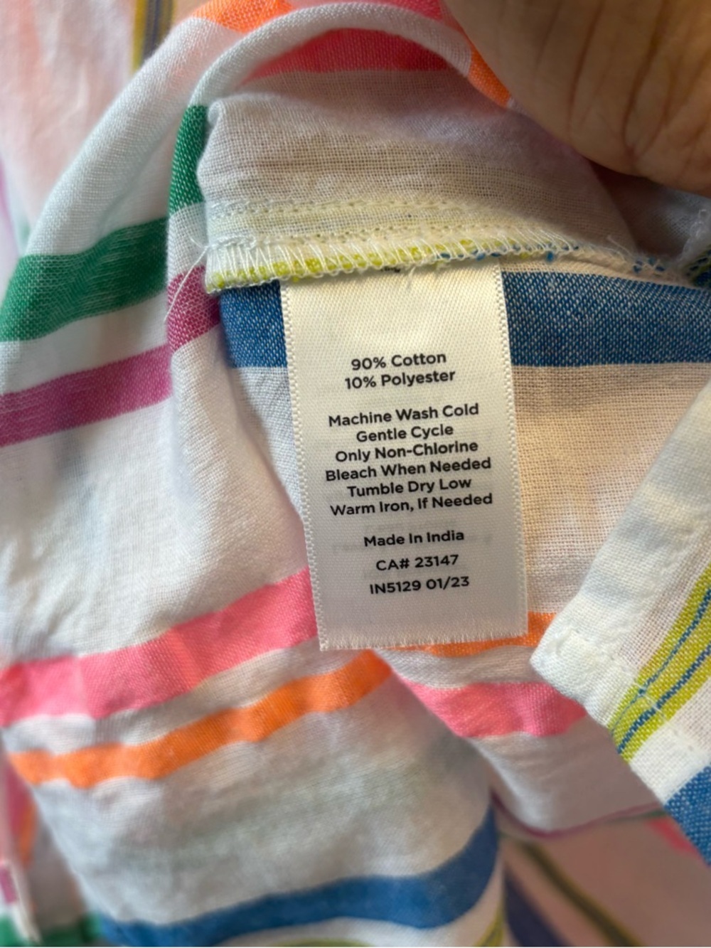 Talbots XL Top lightweight popover v-neck 3/4 sleeves - Picture 11 of 13